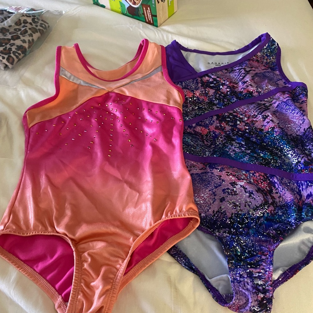 Bundle 2 girls leotards.  Sz 6/6x.